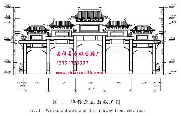 牌樓設(shè)計(jì)圖紙